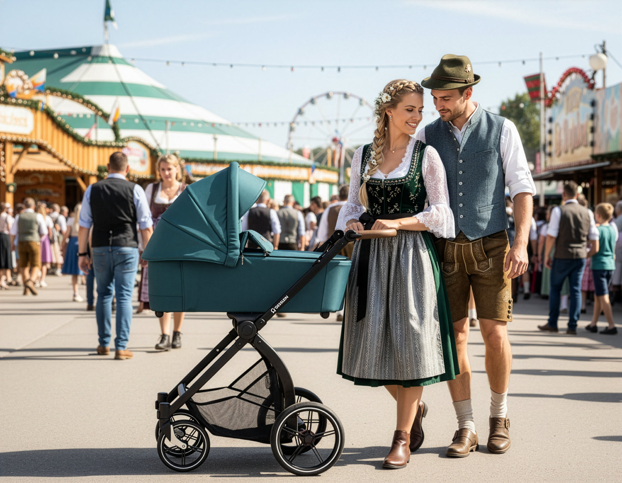 GESSLEIN FX4 mit Panorama Lyx Design 650650 Teal auf dem Oktoberfest GESSLEIN FX4 mit Panorama Lyx Babywanne Design 650650 Teal auf dem Oktoberfest